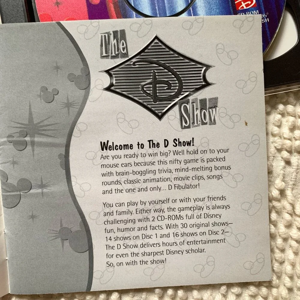'The D Show' Disney Trivia Game (CD)